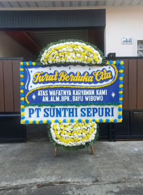 Papan Bunga Duka di Warakas